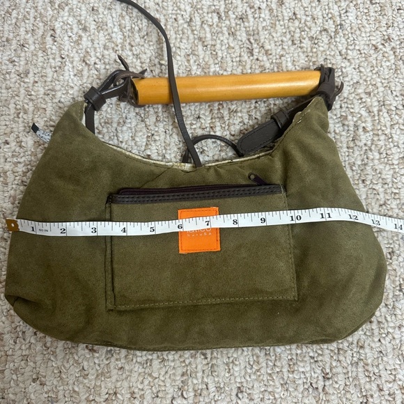 Latico Olive Green Suede hand bag - Picture 6 of 7